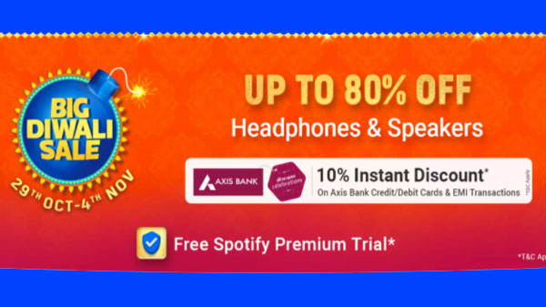 Flipkart Big Diwali Sale: Up To 80% Off On Headphones & Speakers