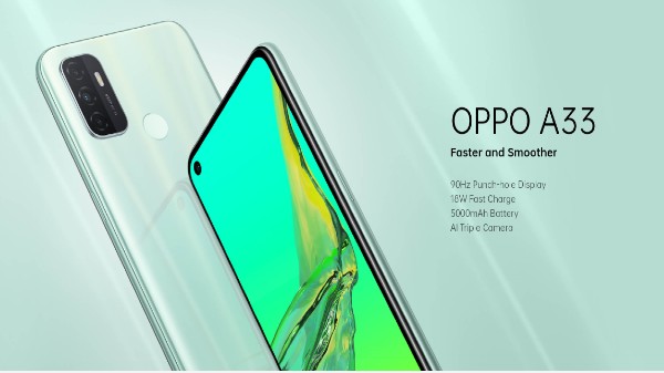 Oppo A33 With 90Hz Display, Triple-Camera Setup Launched In India Oppo A33 With 90Hz Display, Triple-Camera Setup Launched In India