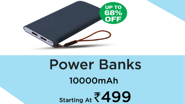 Power Banks starting From Rs. 499