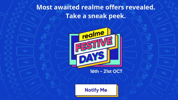 Realme Festive Days Sale: Special Discount Offers On Realme Smartphones