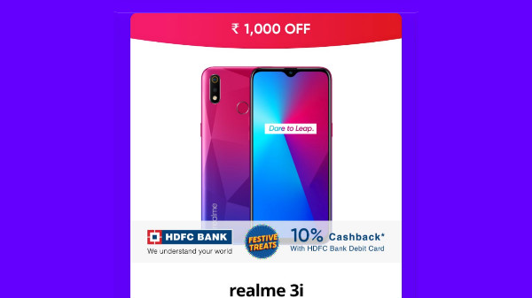 Realme 3i (Rs.1,000 Off)