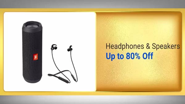 Up To 80% Off On Headphones And Speakers