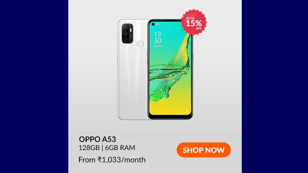 15% Off On Oppo A53