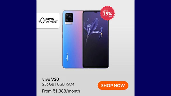 15% Off On Vivo V20