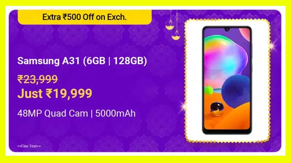 16% Off On Samsung Galaxy A31