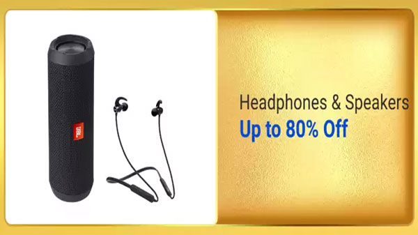 Up To 80% Off On Headphones And Speakers