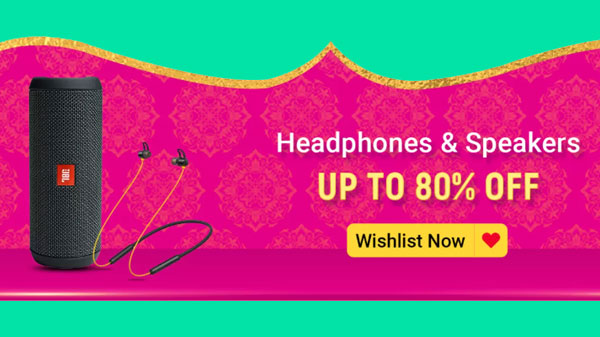 Up To 80% Off On Headphones And Speakers