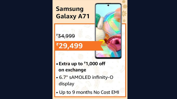 16% Off On Samsung Galaxy A71 16% Off On Samsung Galaxy A71