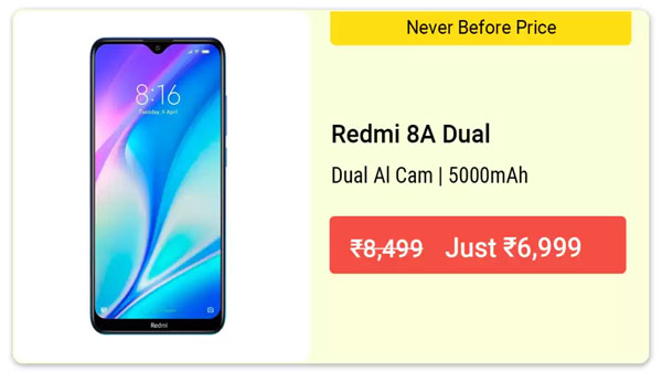 17% Off On Redmi 8A Dual 17% Off On Redmi 8A Dual