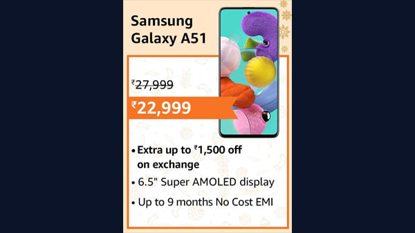 25% Off On Samsung Galaxy A51 25% Off On Samsung Galaxy A51