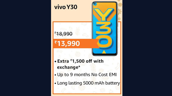 26% Off On Vivo Y30 26% Off On Vivo Y30