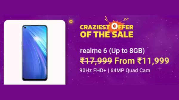 27% Off On Realme 6 27% Off On Realme 6