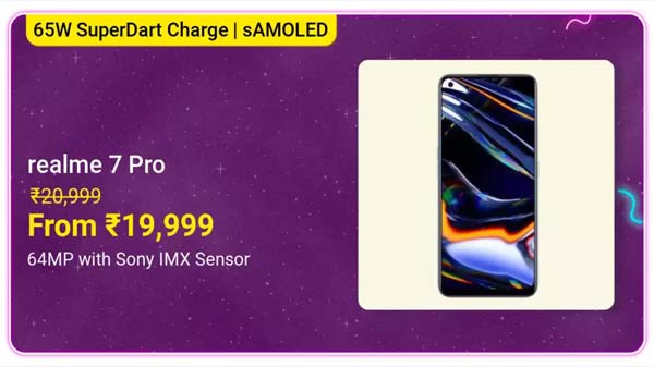 4% Off On Realme 7 Pro (Sun Kissed Leather, 128 GB) (8 GB RAM) 4% Off On Realme 7 Pro (Sun Kissed Leather, 128 GB) (8 GB RAM)