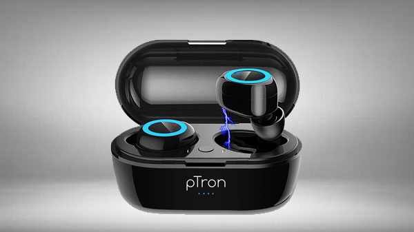 52% Off On pTron Bassbuds in-Ear True Wireless Bluetooth 5.0 Headphones