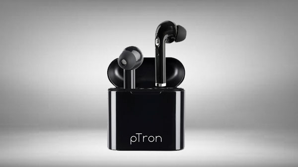 60% Off On pTron Bassbuds Lite in-Ear True Wireless Bluetooth 5.0 Headphones