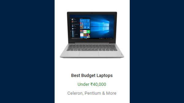 Best Budget Laptops Under Rs. 40,000 Best Budget Laptops Under Rs. 40,000