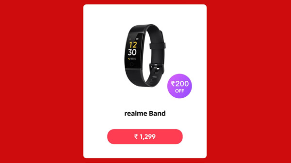 Rs. 200 Off On  realme Band (BLACK)