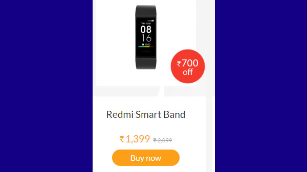 Rs. 700 Off On Redmi Smart Band Rs. 700 Off On Redmi Smart Band