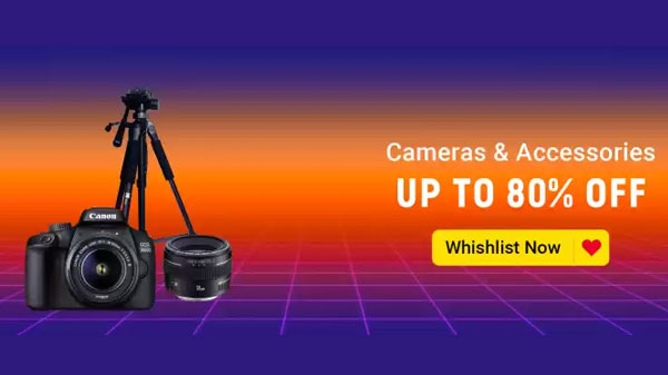 Up To 80% Off On Camera And Accessories Up To 80% Off On Camera And Accessories