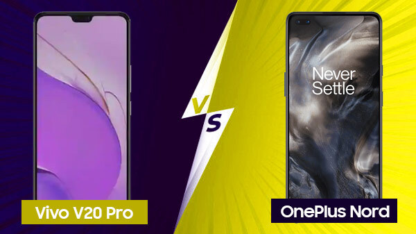 Vivo V20 Pro Vs OnePlus Nord: Price Factor