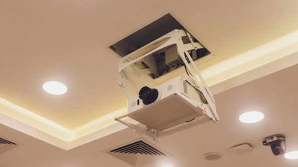 Wall-Mounted Overhead Projectors