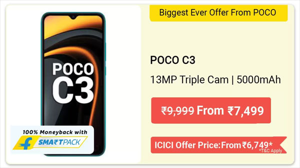 11% Off On Realme C3 11% Off On Realme C3
