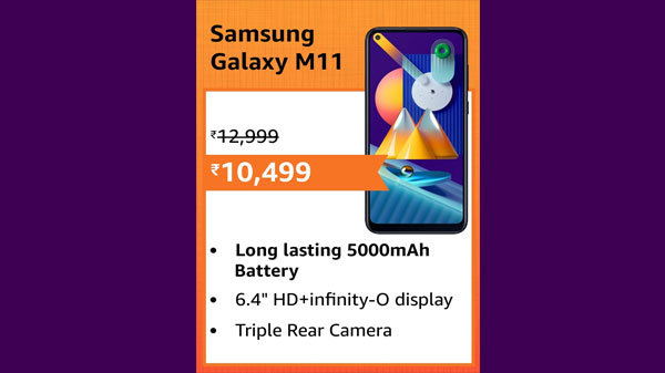 11% Off On Samsung Galaxy M11