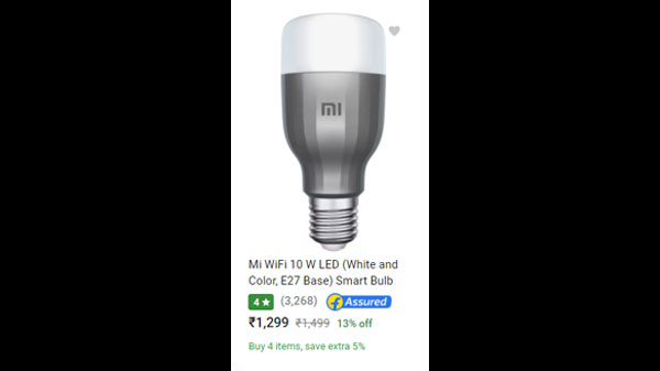 13% Off On Mi WiFi 10 W LED