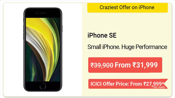 14% Off On Apple iPhone SE