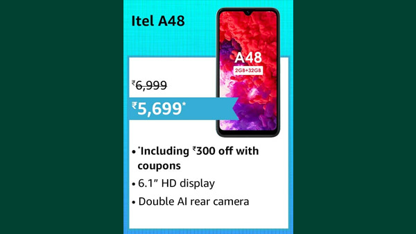 14% Off On itel A48 14% Off On itel A48