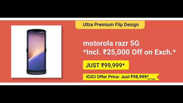 16% Off On Motorola Razr 5G 16% Off On Motorola Razr 5G