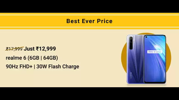 16% Off On Realme 6 16% Off On Realme 6