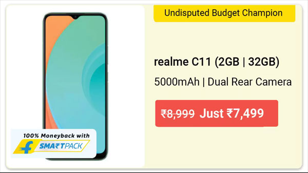 16% Off On Realme C11 16% Off On Realme C11