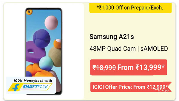 16% Off On Samsung A21s 16% Off On Samsung A21s
