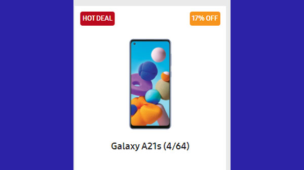 17% Off On Galaxy A21s 17% Off On Galaxy A21s