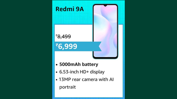 18% Off On Redmi 9A 18% Off On Redmi 9A