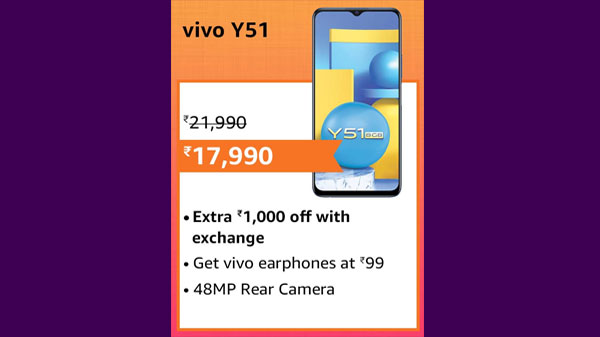 18% Off On Vivo Y51 18% Off On Vivo Y51