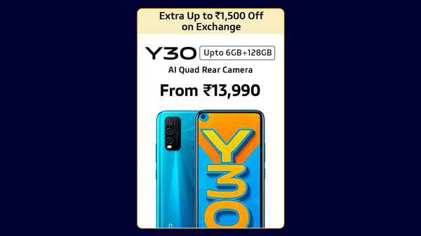 21% Off On Vivo Y30