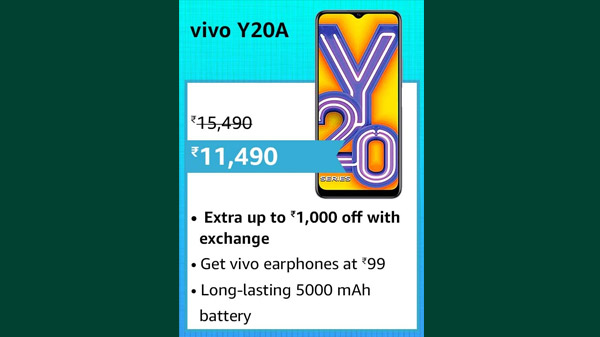 26% Off On Vivo Y20A 26% Off On Vivo Y20A