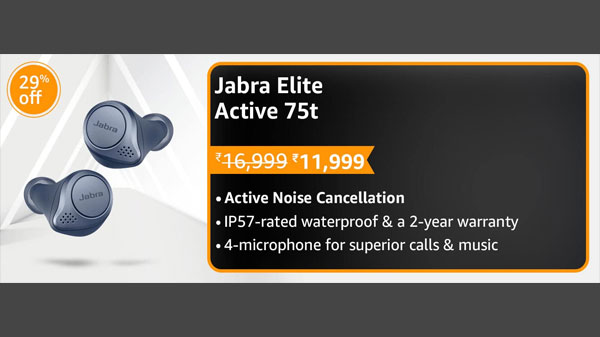 29% Off On Jabra Elite Active 75t True Wireless Active 29% Off On Jabra Elite Active 75t True Wireless Active