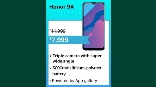 33% Off On Honor 9A 33% Off On Honor 9A
