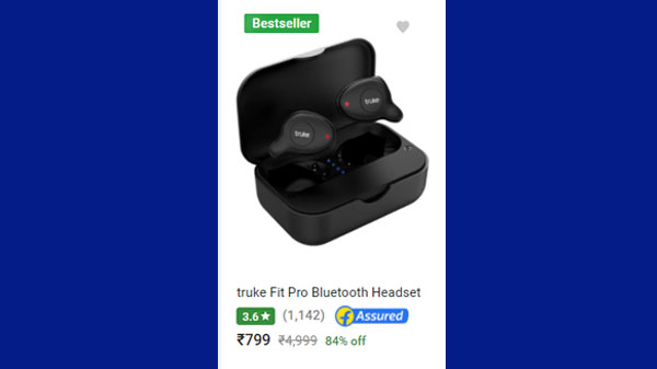 84% Off On truke Fit Pro Bluetooth Headset 84% Off On truke Fit Pro Bluetooth Headset