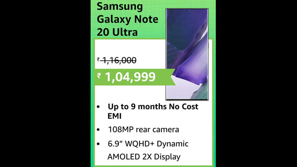 9% Off On Samsung Galaxy Note 20 Ultra 5G