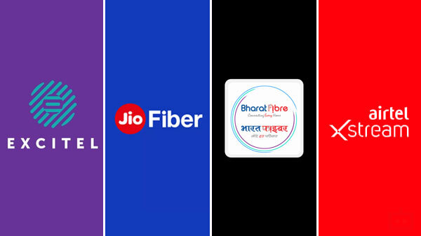 Excitel Vs Jio Fiber Vs Bharat Fiber Vs Airtel Xstream Broadband Plans