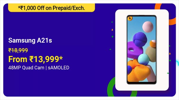 16% Off On Samsung A21s