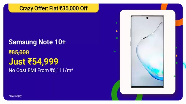 35% Off On Samsung Galaxy Note 10 Plus 