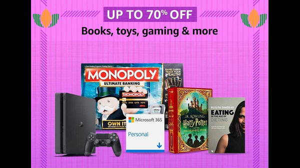 Up To 70% Off On Books, Toys, Gaming, And More