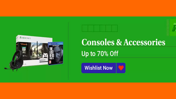 Up To 70% Off On Gaming Consoles And Accessories