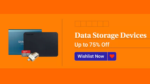 Up To 75% Off On Data Storage Devices Up To 75% Off On Data Storage Devices