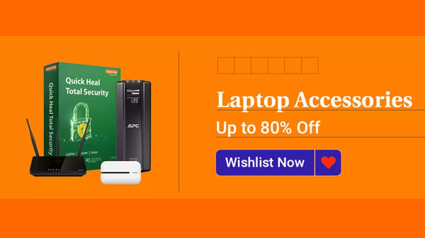 Up To 80% Off On Laptop Accessories